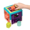 image:imageBattat  Shape Sorter Cube Stacking Rings  Sort amp Stack Combo  17Pieces Sensory Sorting Set  Activity Cube with Bead Maze  Educational amp Dexterity Toy  2 Years 
