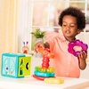 image:imageBattat  Shape Sorter Cube Stacking Rings  Sort amp Stack Combo  17Pieces Sensory Sorting Set  Activity Cube with Bead Maze  Educational amp Dexterity Toy  2 Years 