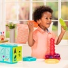 image:imageBattat  Shape Sorter Cube Stacking Rings  Sort amp Stack Combo  17Pieces Sensory Sorting Set  Activity Cube with Bead Maze  Educational amp Dexterity Toy  2 Years 