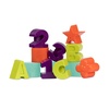 image:imageBattat  Shape Sorter Cube Stacking Rings  Sort amp Stack Combo  17Pieces Sensory Sorting Set  Activity Cube with Bead Maze  Educational amp Dexterity Toy  2 Years 