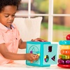 image:imageBattat  Shape Sorter Cube Stacking Rings  Sort amp Stack Combo  17Pieces Sensory Sorting Set  Activity Cube with Bead Maze  Educational amp Dexterity Toy  2 Years 