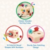 image:imageBattat  Shape Sorter for Toddlers Kids Wooden Learning Cube 10 Colorful Wood Shapes with Numbers Count amp Sort Cube 1 Year 