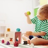 image:imageBattat  Shape Sorter for Toddlers Kids Wooden Learning Cube 10 Colorful Wood Shapes with Numbers Count amp Sort Cube 1 Year 