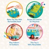 image:imageBattat  Wonder Wheels  Blue Toy Camper Van  Toy Rv for Kids Toddlers  Realistic Details  Recyclable Materials  Camper Van  1 Year Van