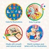 image:imageBattat  Wooden Cube Puzzle  Puzzles for Toddlers  6 Puzzles in 1  Wooden Toys  Educational Toys  2 Years  Puzzle Cube PetsAlphabets  Numbers