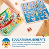 image:imageBattat  Wooden Cube Puzzle  Puzzles for Toddlers  6 Puzzles in 1  Wooden Toys  Educational Toys  2 Years  Puzzle Cube PetsAlphabets  Numbers