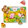 image:imageBattat  Wooden Number amp Shapes Puzzle  Puzzle n Learn  Educational Toy for Kids  2 YearsFarm Animals