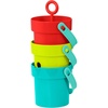 image:imageBattat  Play Buckets Set  3 Fun Buckets  Bath amp Beach Toys for Toddlers  Removable Bottom Magnifying Glass Pouring Hole  18 Months   Play Buckets