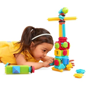 image:imageBattat  Bristle Blocks  STEM Interlocking Building Blocks  56 Pieces Playset  Developmental Toys for Toddlers amp Kid  Basic Builder Box  2 Years56Piece