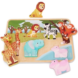 image:imageBattat  Chunky Animal Puzzle for Toddlers  Wooden Toys  Educational Toys  18 Months