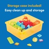 image:imageBattat Bristle Blocks STEM Interlocking Building Blocks 76 pc Playset Reusable Storage Bucket Developmental Toys for Toddlers amp Kids Twist and Turn Bristles 2 Years 