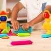 image:imageBattat Bristle Blocks STEM Interlocking Building Blocks 76 pc Playset Reusable Storage Bucket Developmental Toys for Toddlers amp Kids Twist and Turn Bristles 2 Years 