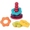 image:imageBattat  Stacking Rings  Stacking Baby Toy  5 Rainbow Rings  Developmental Toys for Babies Toddlers  1 Year   Stacking Rings