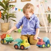 image:imageBattat Wonder Wheels Set of 3 Toy Trucks for Kids Toddlers  Dump Truck Cement Truck Tow Truck  Recyclable Materials Toy Characters Construction 1 Year 