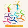 image:imageBattat Skyrocopter Flying Disc Toy Set 2 Launchers 4 Discs Summer8 Discs