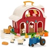 image:imageBattat Big Red Barn Farm Playset Foldable Barn with Tractor Toddler