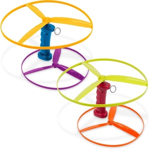 image:imageBattat Skyrocopter Flying Disc Toy Set 2 Launchers 4 Discs Summer4 Discs