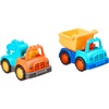 image:imageBattat Tough Truckies Construction Set Mini Toy Trucks with Drivers